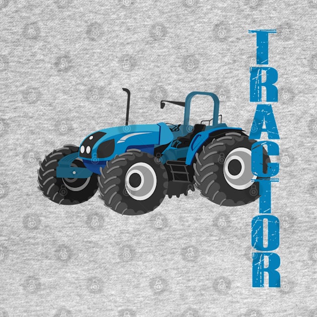 tractor blue toddler by osvaldoport76